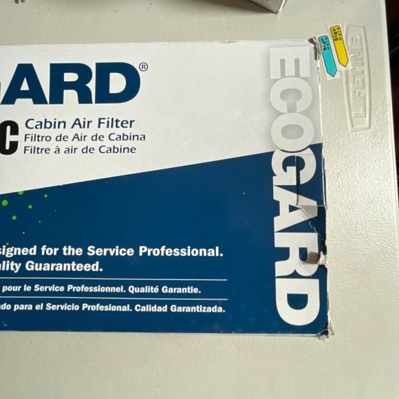 Ecogard XC10491 Premium Cabin Air Filter Service Kit Gold Standard Quality - Picture 8 of 9